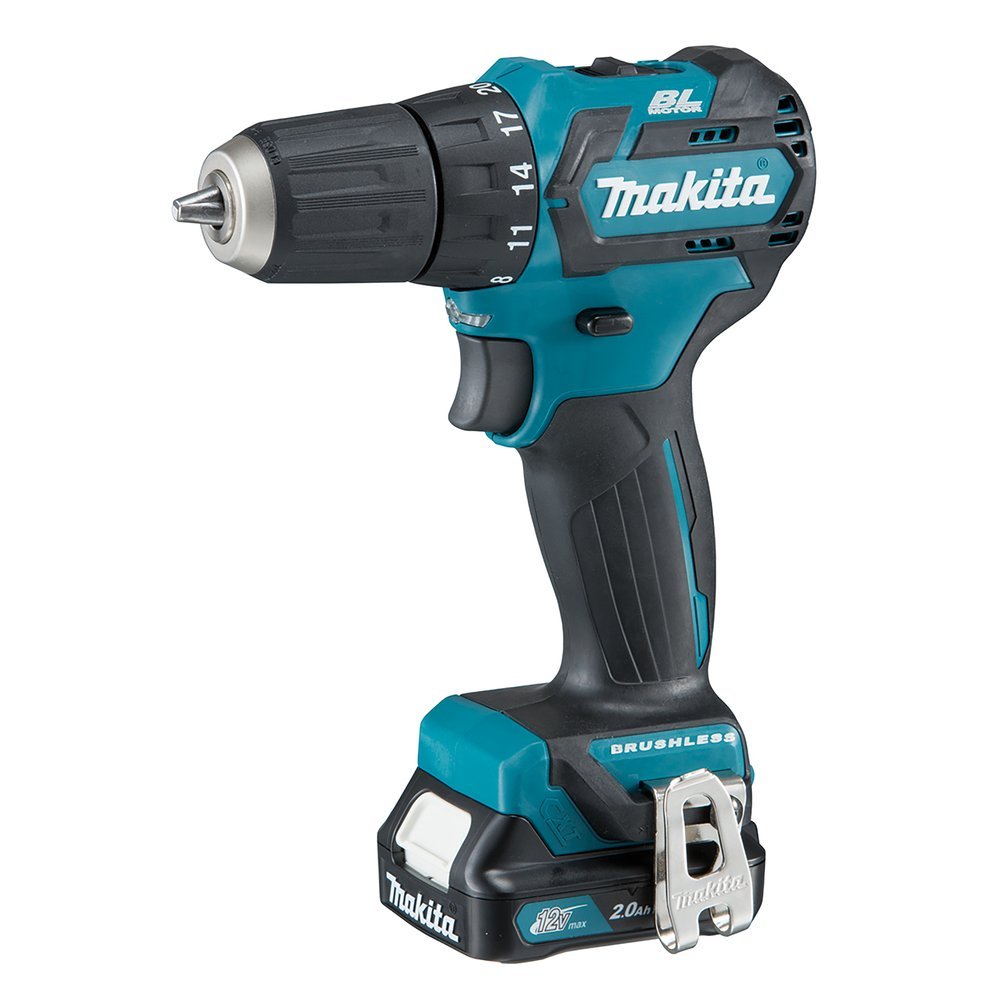 Akumuliatorinis gręžtuvas MAKITA DF332DSMJ, 12 V, 2 x 4,0 Ah
