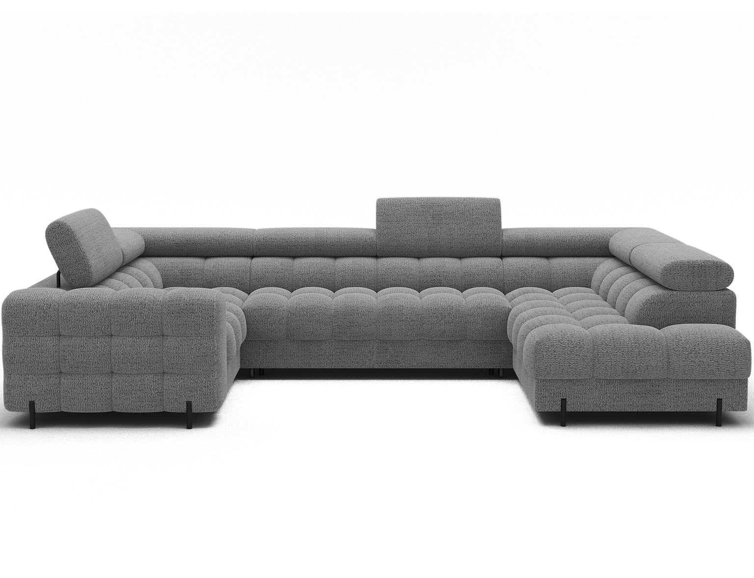Kampinė sofa Fectory, šviesiai pilka sp., 205 x 346 cm x 93 cm-0