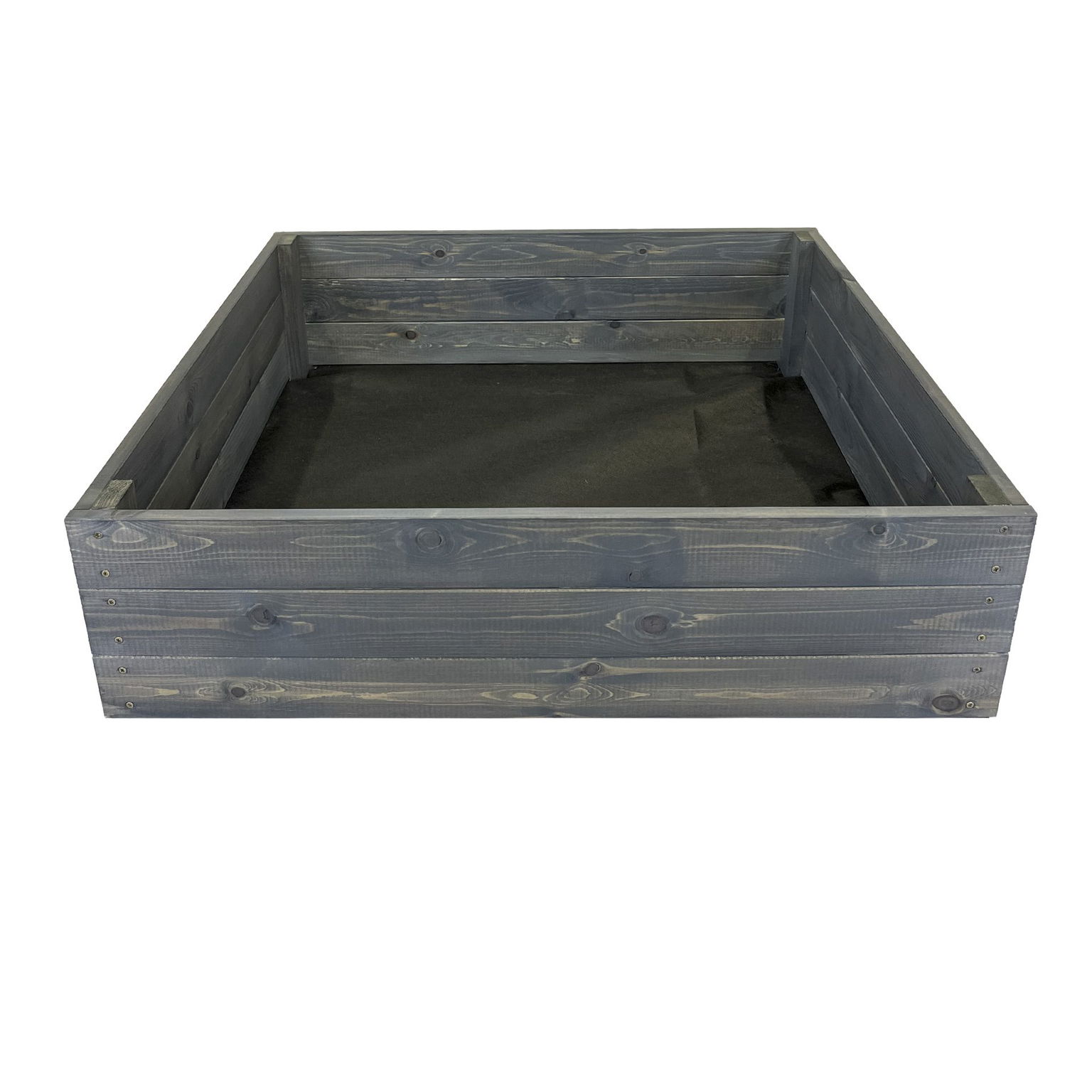 Medinė lysvė 80 x 80 x 27 cm, pilka-0