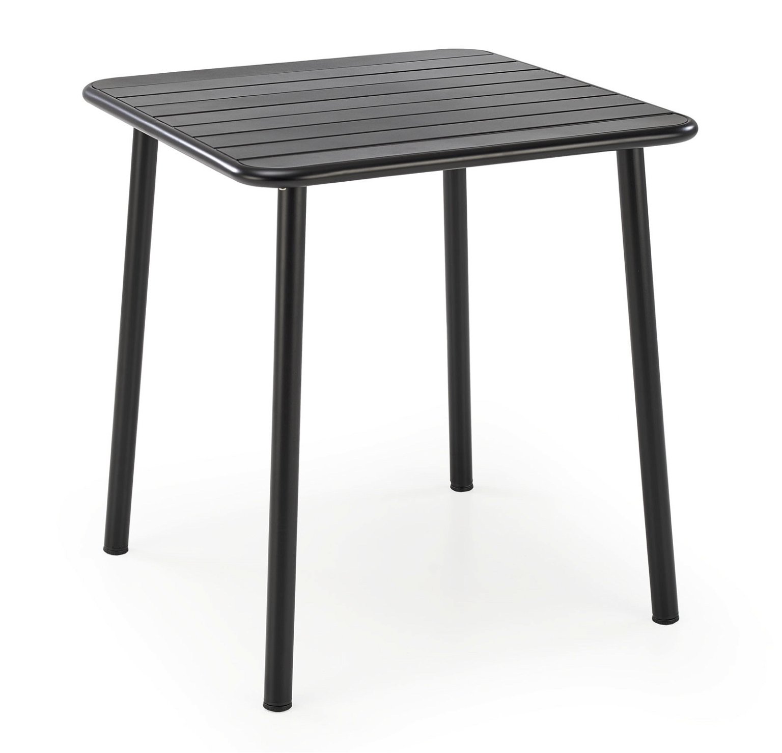 Lauko stalas BOSCO, 70x70x76 cm, juoda