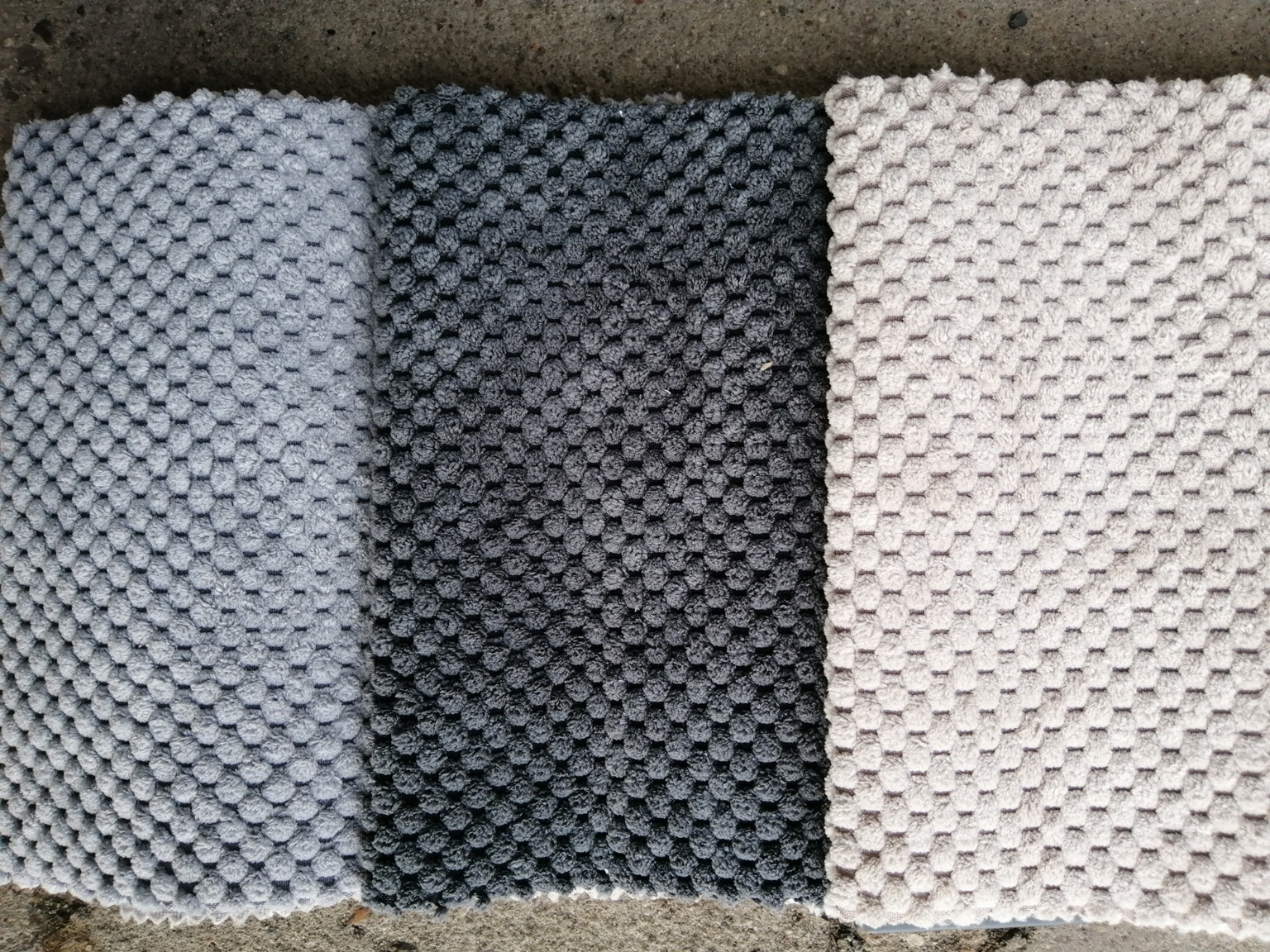 Sėdmaišis su pufu Mega Dot Velour XL, 90x120 cm, tamsiai pilkas - 7