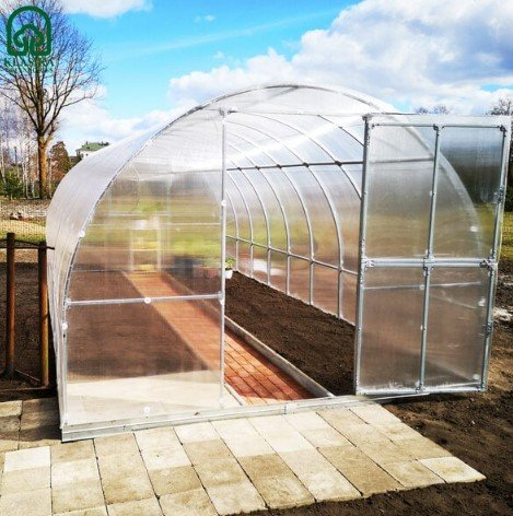 Šiltnamis Klasika Tube, 4mm polikarbonato danga, 3 x 2 m, 6 kv.m - 7