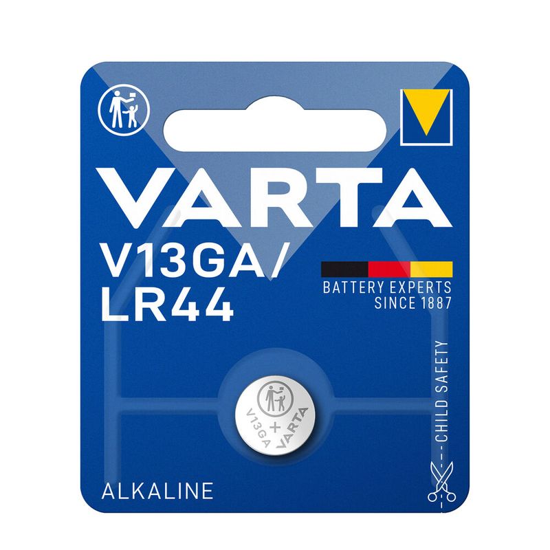 Elementai VARTA, V13GA/ LR44, šarminiai, 1 vnt-0
