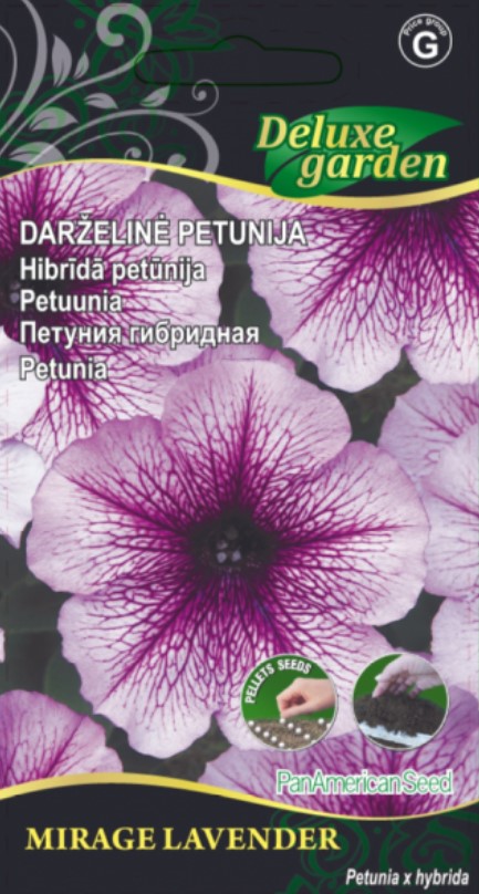 Darželinių petunijų sėklos MIRAGE LAVENDER, 10 vnt-0