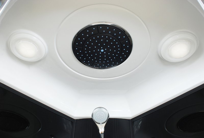 Hidromasažinė dušo kabina GEMA 90 BLACK JET, 90 x 90 x 215 cm - 6