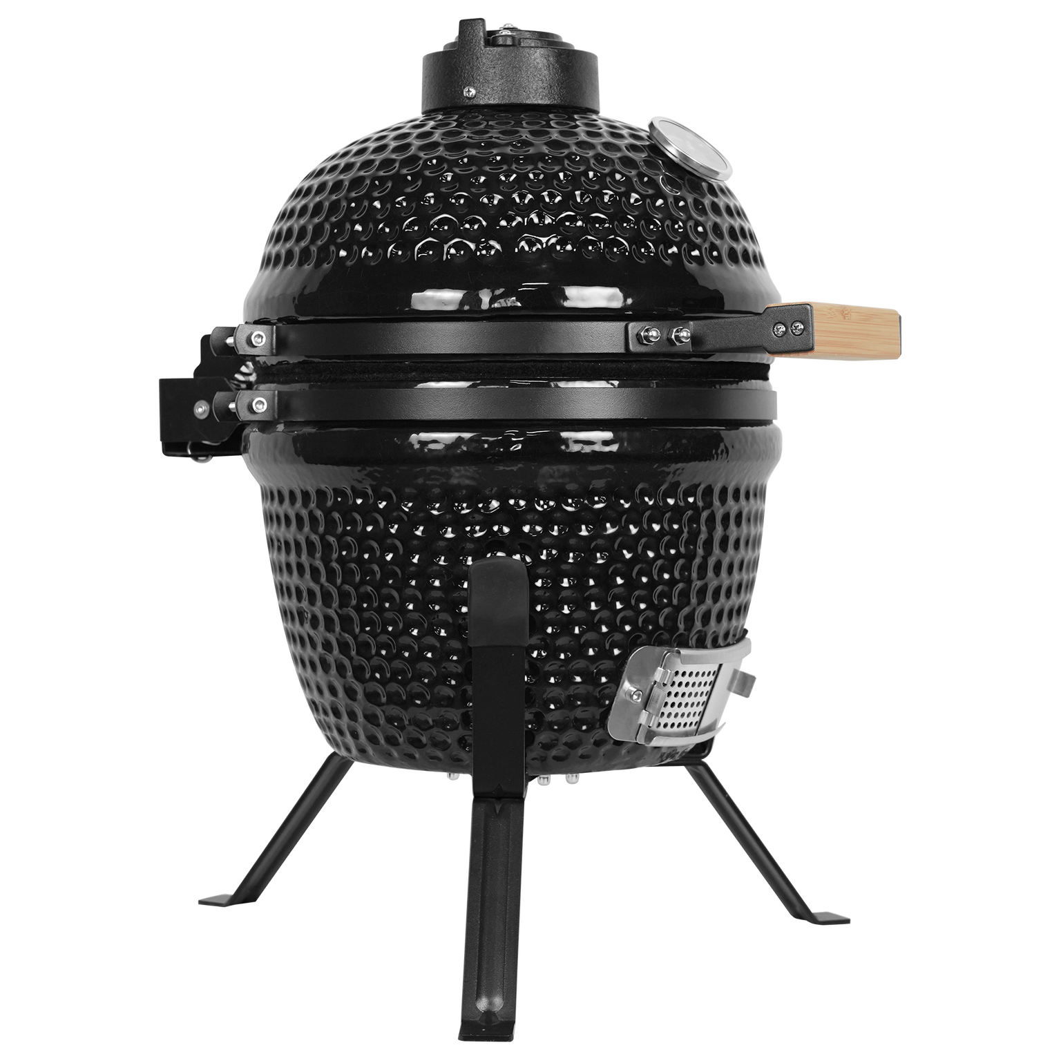 Keraminė kepsninė Kamado Classic Series 13", 33 cm, juodos sp.-0