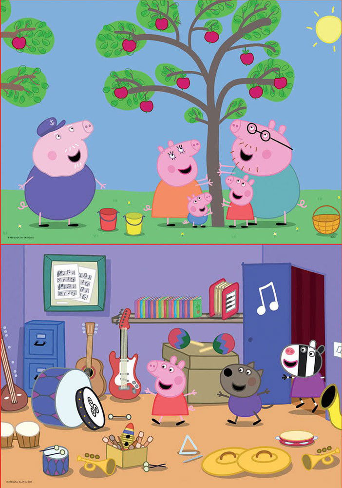 2 dėlionės PEPPA PIG, 3-6 metų, 2x48 dalių-1