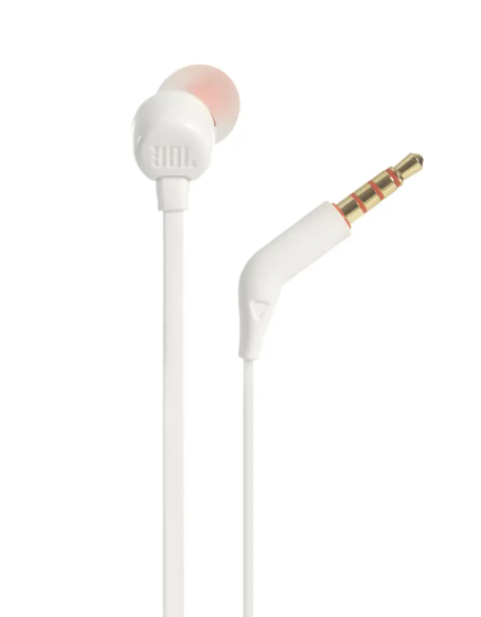 Laidinės ausinės JBL T110, baltos sp. - 4