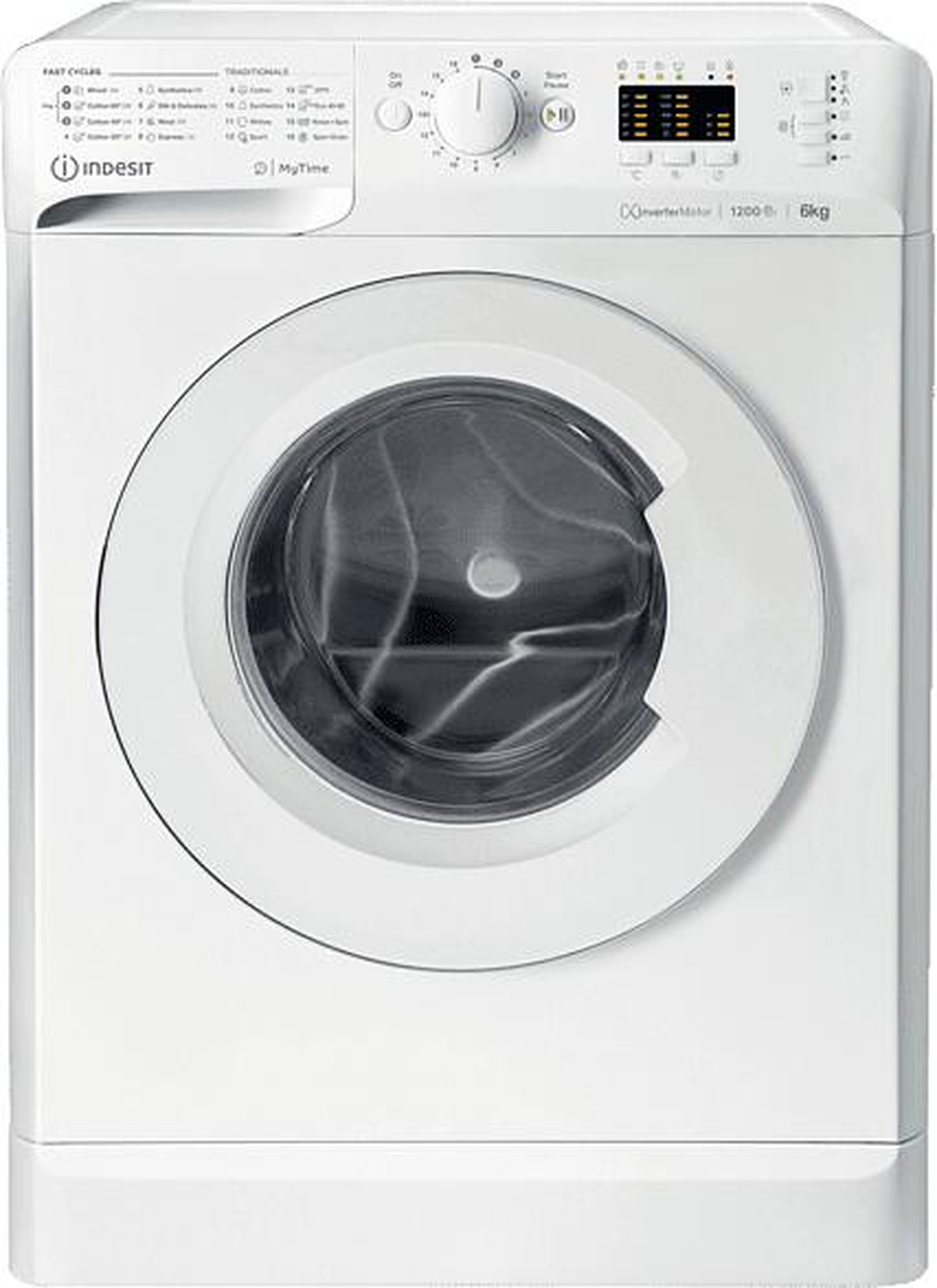 Skalbimo mašina Indesit MTWSA 61294 W EE, 6 kg, balta - 1