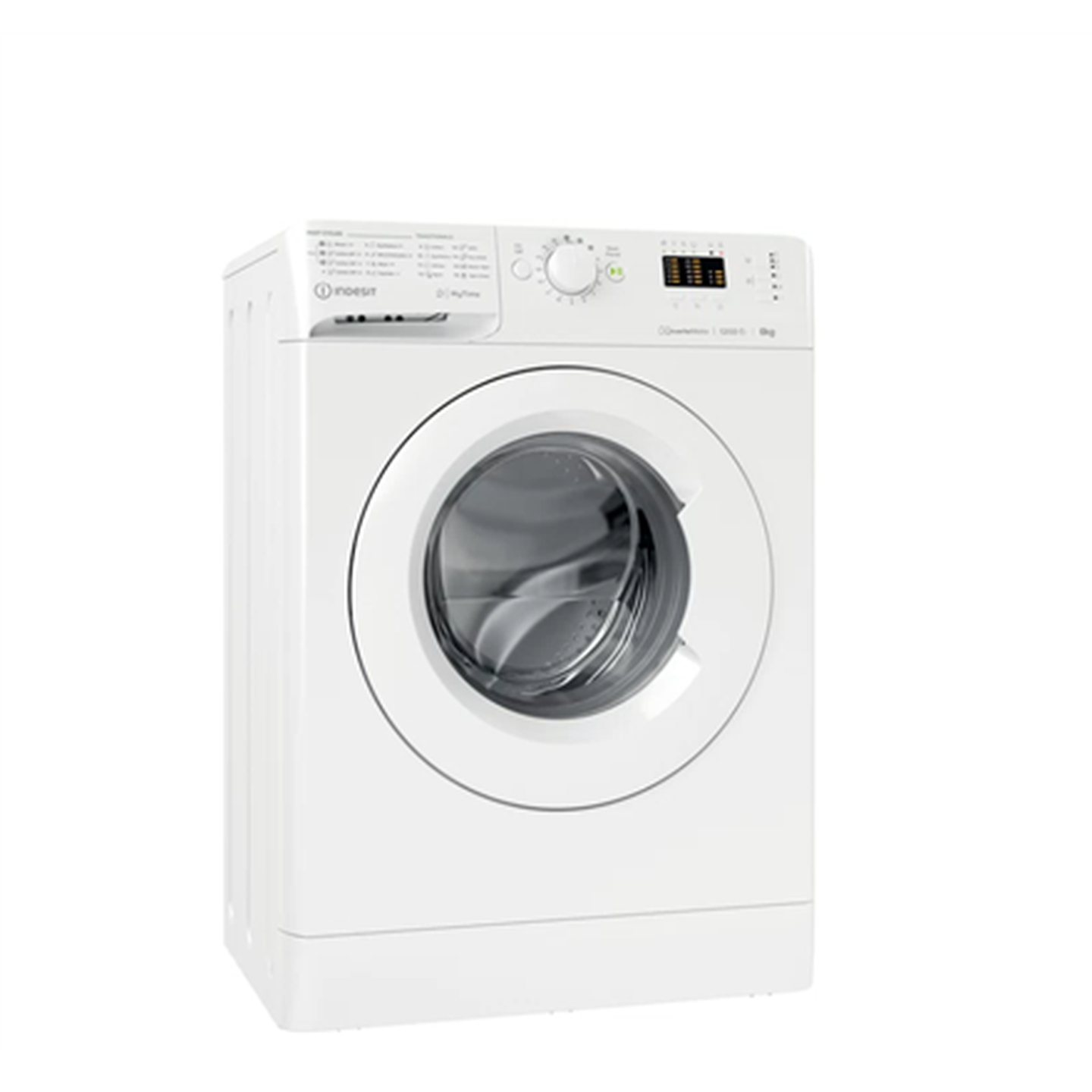Skalbimo mašina Indesit MTWSA 61294 W EE, 6 kg, balta - 2