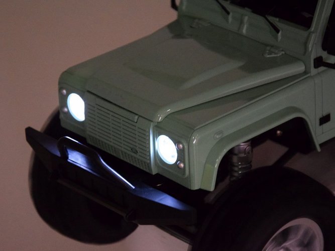 Visureigis Land Rover su nuotolinio valdymo pultu, žalias - 5