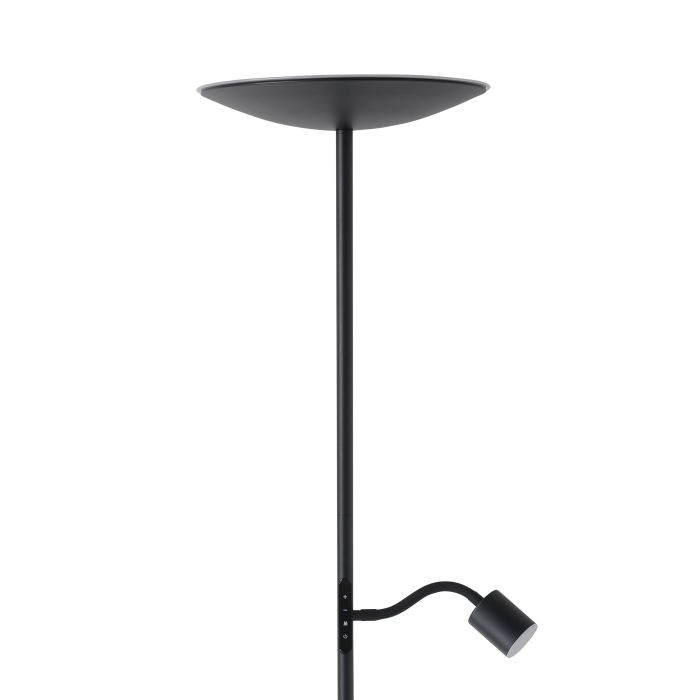 Pastatomas LED šviestuvas EGLO CONIVARINO, 1x26W 2500lm 1x4W 350lm 4000K juodas 28x24x115-1