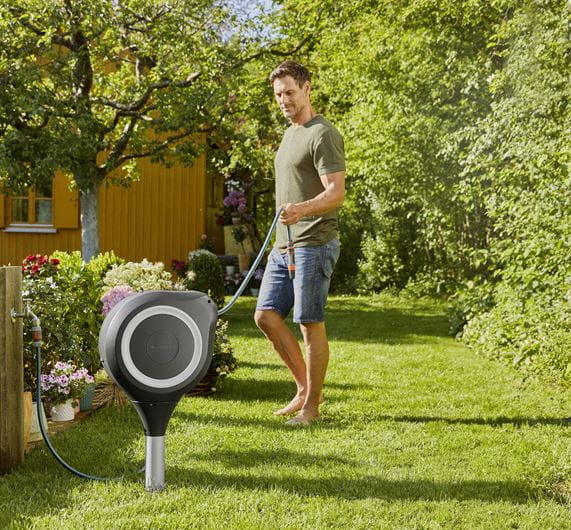 Laistymo žarnos ir ritės komplektas GARDENA ROLLUP M, su smeige, 20 m, 11 mm žarna - 3
