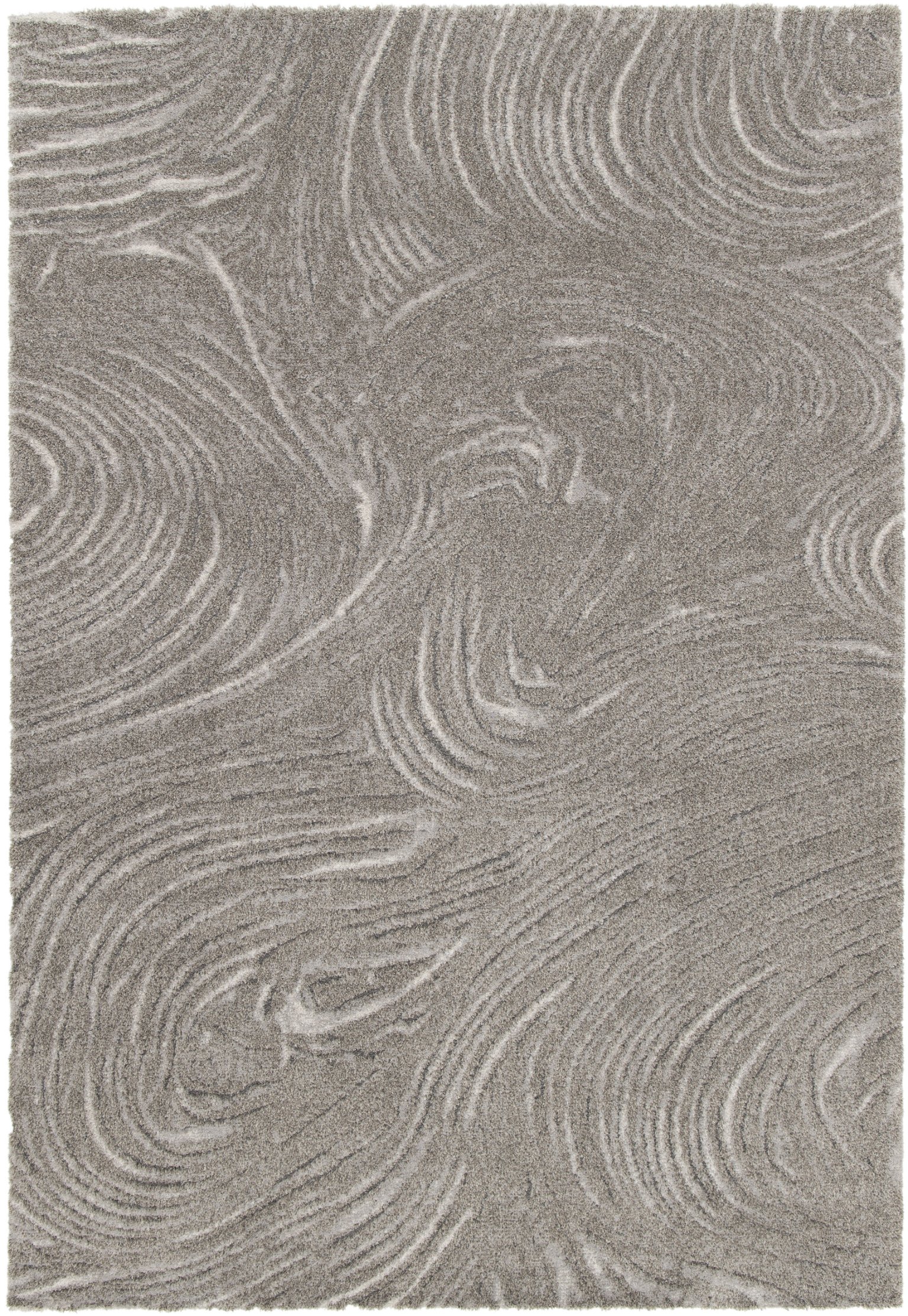 Kilimas Dune, 200 x 290 cm, 100% perdirbtas poliesteris, , pilkas