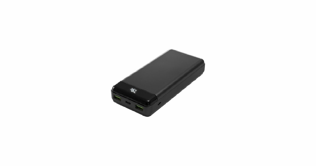 Išorinė baterija DELTACO, 20 000 mAh, 1x USB-C PD 60 W, 2x USB-A Fast Charge PB-C1003