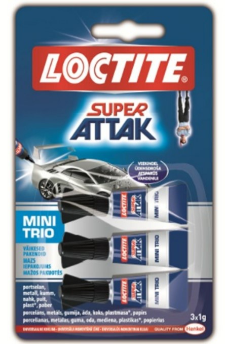 Universalūs klijai LOCTITE SUPER Bond Mini Trio, 3 g-0