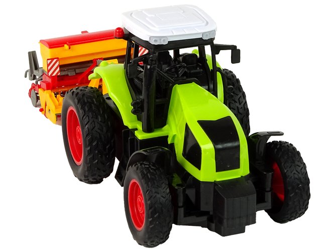 Žemės ūkio  traktorius su presu ir nuotolinio valdymo pultu, žalias - 6