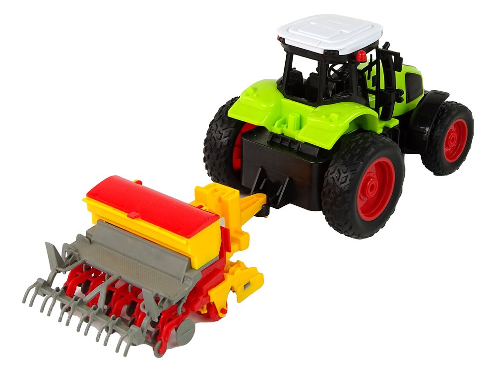 Žemės ūkio  traktorius su presu ir nuotolinio valdymo pultu, žalias - 5