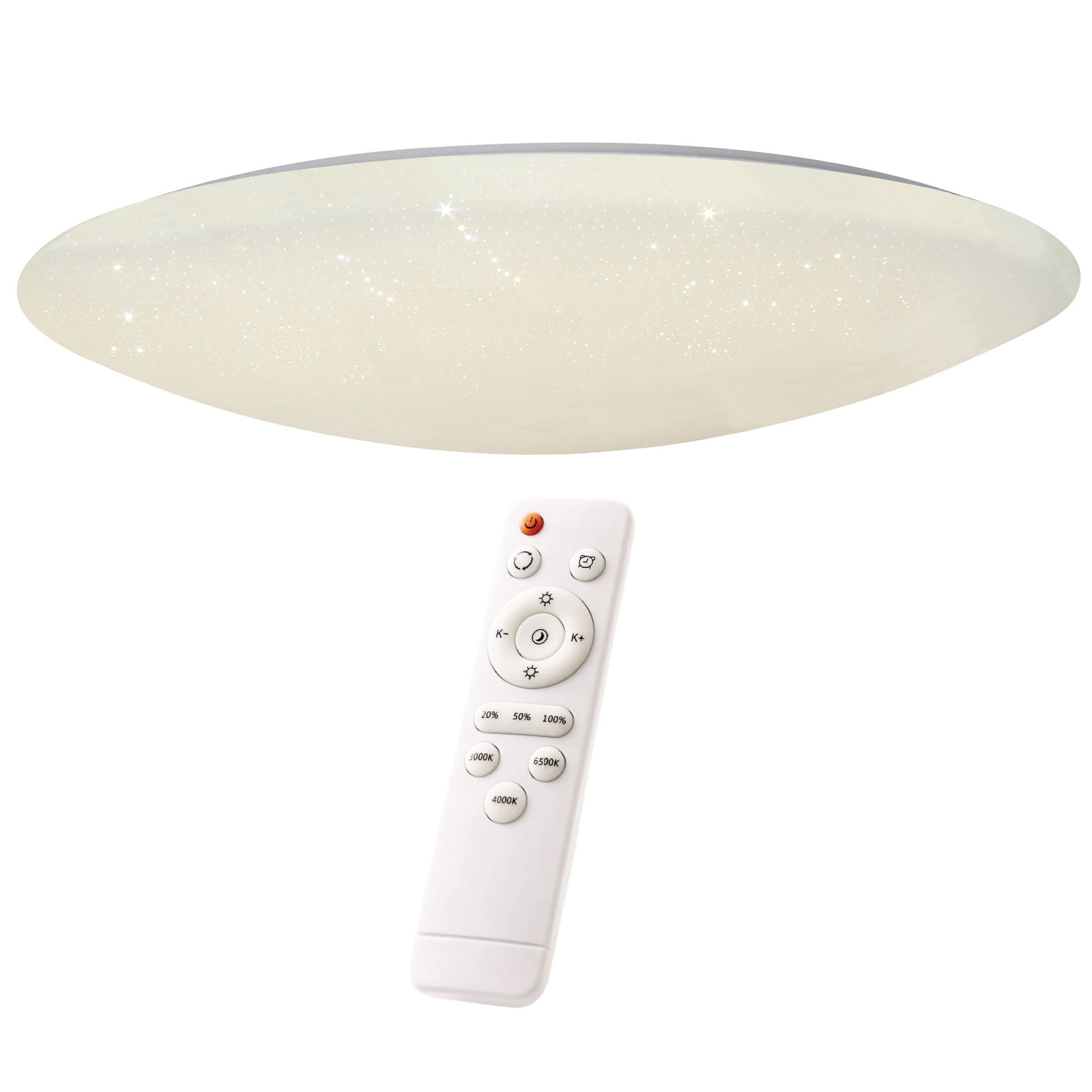 Plafoninis LED šviestuvas SPECTOR LIGHT,IP20,80W,8800lm,3000-6000K, DIM,ø76cm,su pultu-1