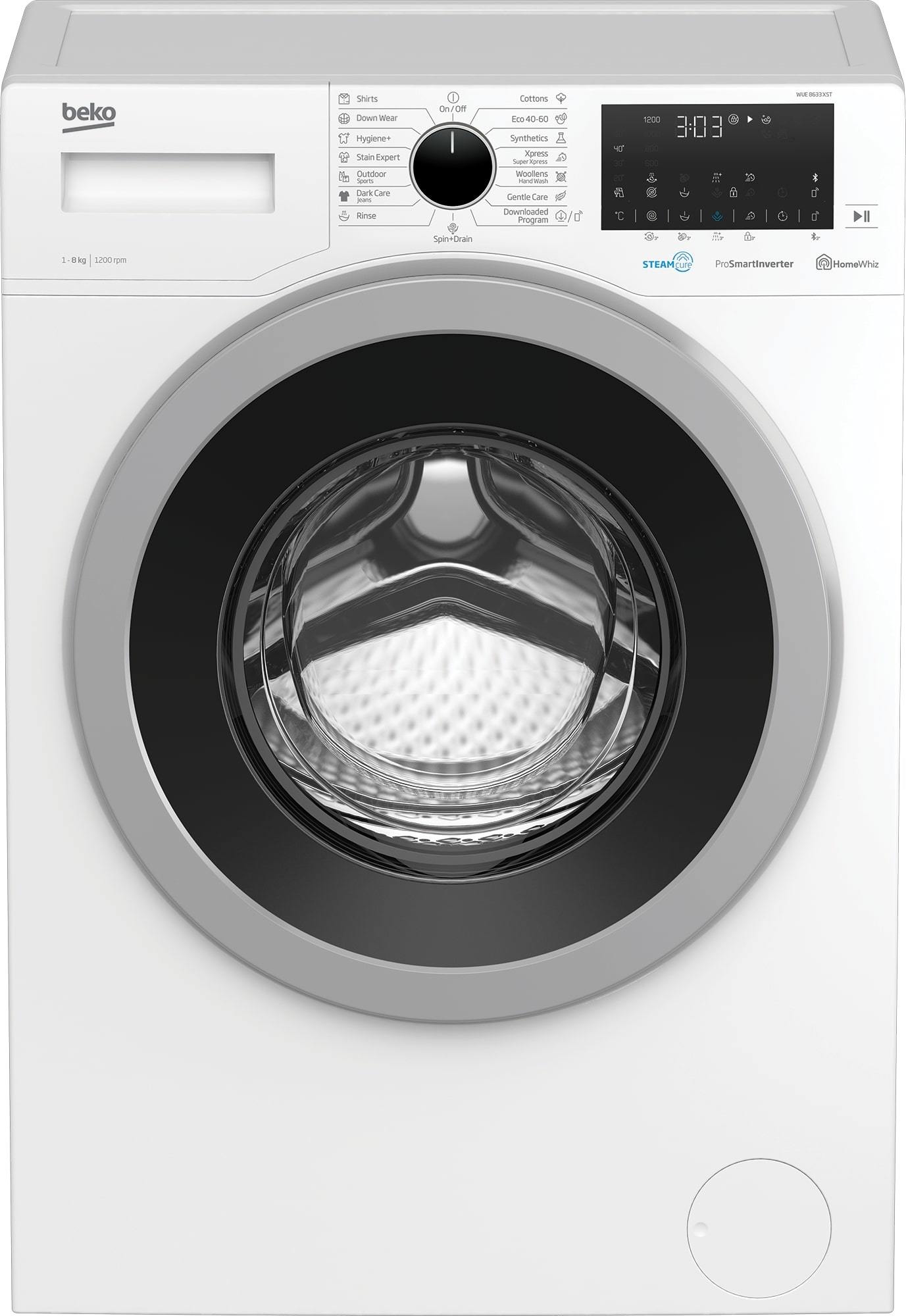 Skalbimo mašina BEKO WUE8633XST, 8 kg-1