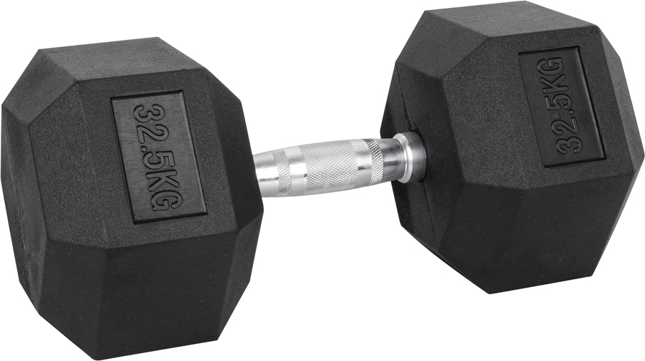 Šešiakampis hantelis inSPORTline Hexsteel 32.5kg-0