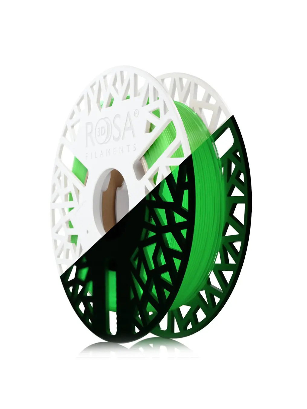 3D plastikas Rosa3D TPU 96A GLOW IN THE DARK, 0.5 kg, žalia sp.-0