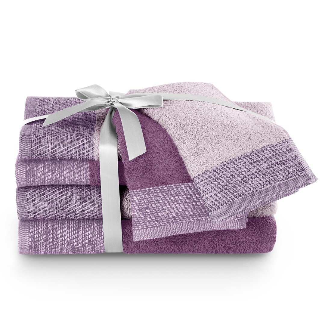 Towel ARIA color violet 2*50x90+2*70x140+2*30x50 ameliahome
