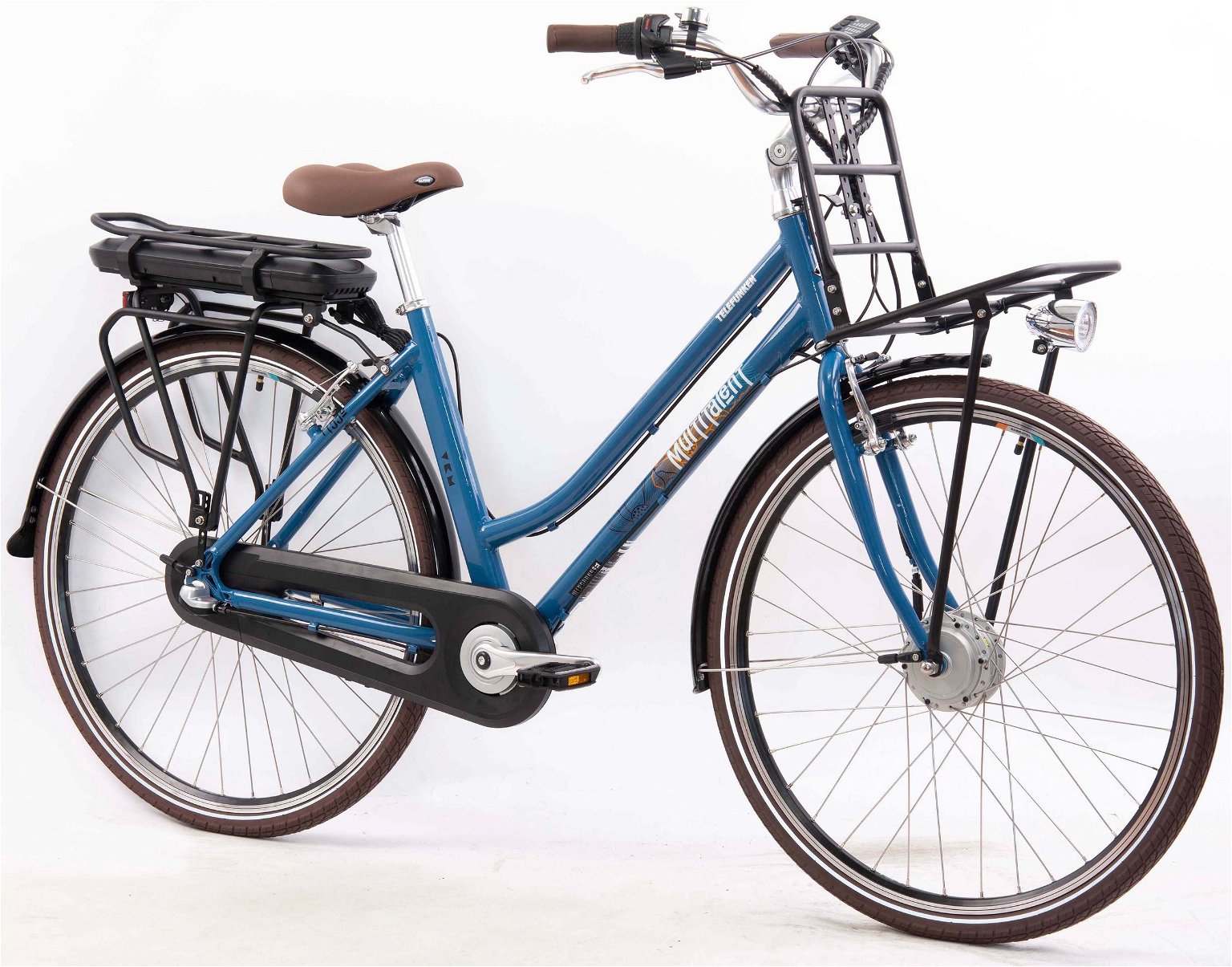 Elektrinis dviratis Telefunken RT530, City E-Bike, 28 dydis, mėlynas 250 W