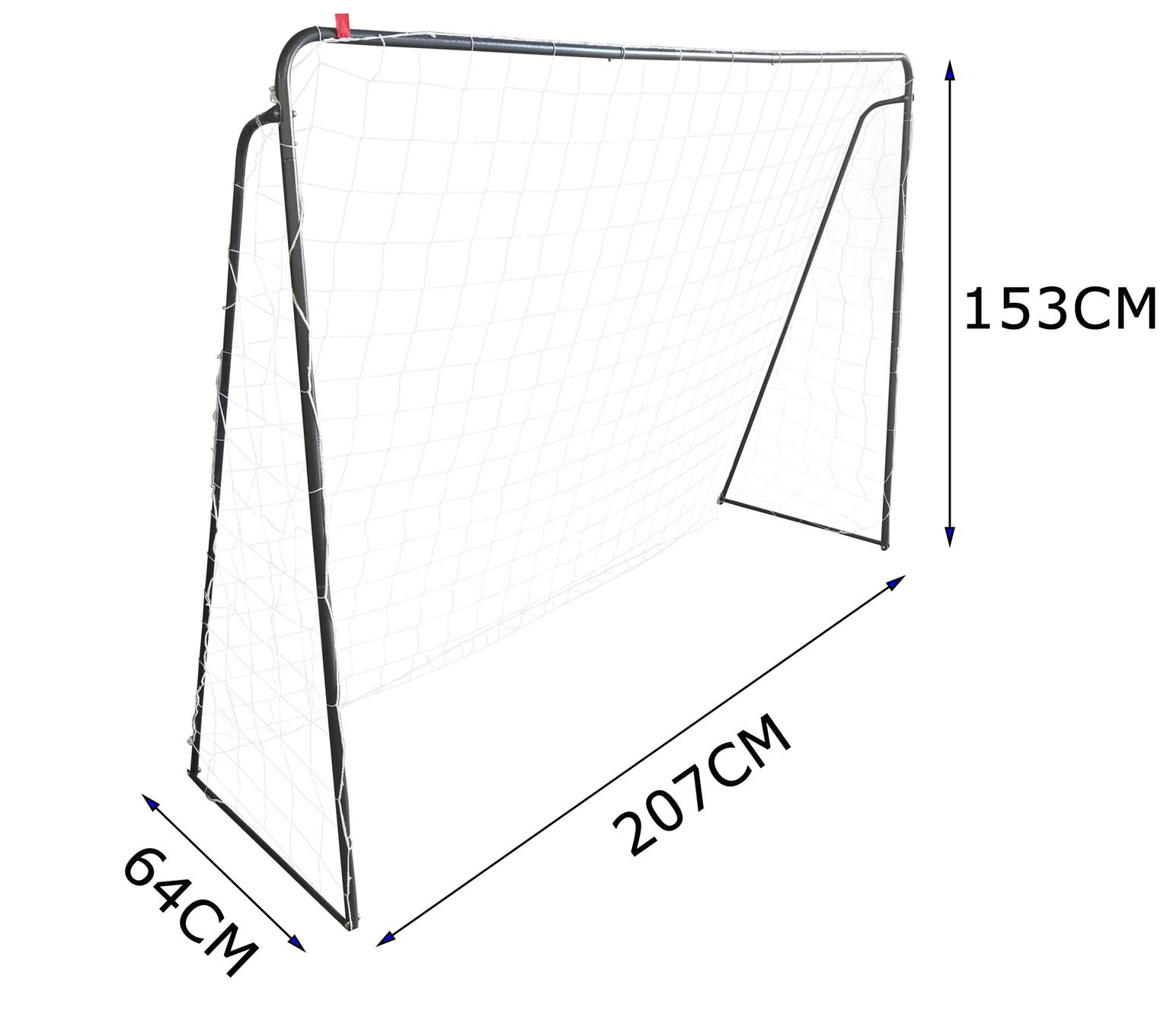 Metaliniai futbolo vartai, 215 x 61 x 152 cm-1
