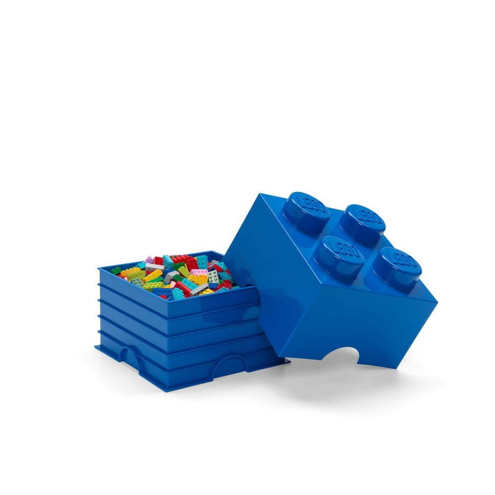 Daiktadėžė LEGO DESK, mėlynos sp., 15,8 x 15,8 x 11,3 cm, 290 ml - 3