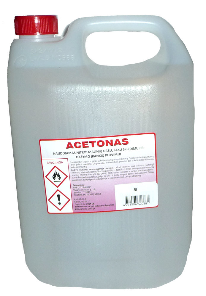 Acetonas, 5 l-0