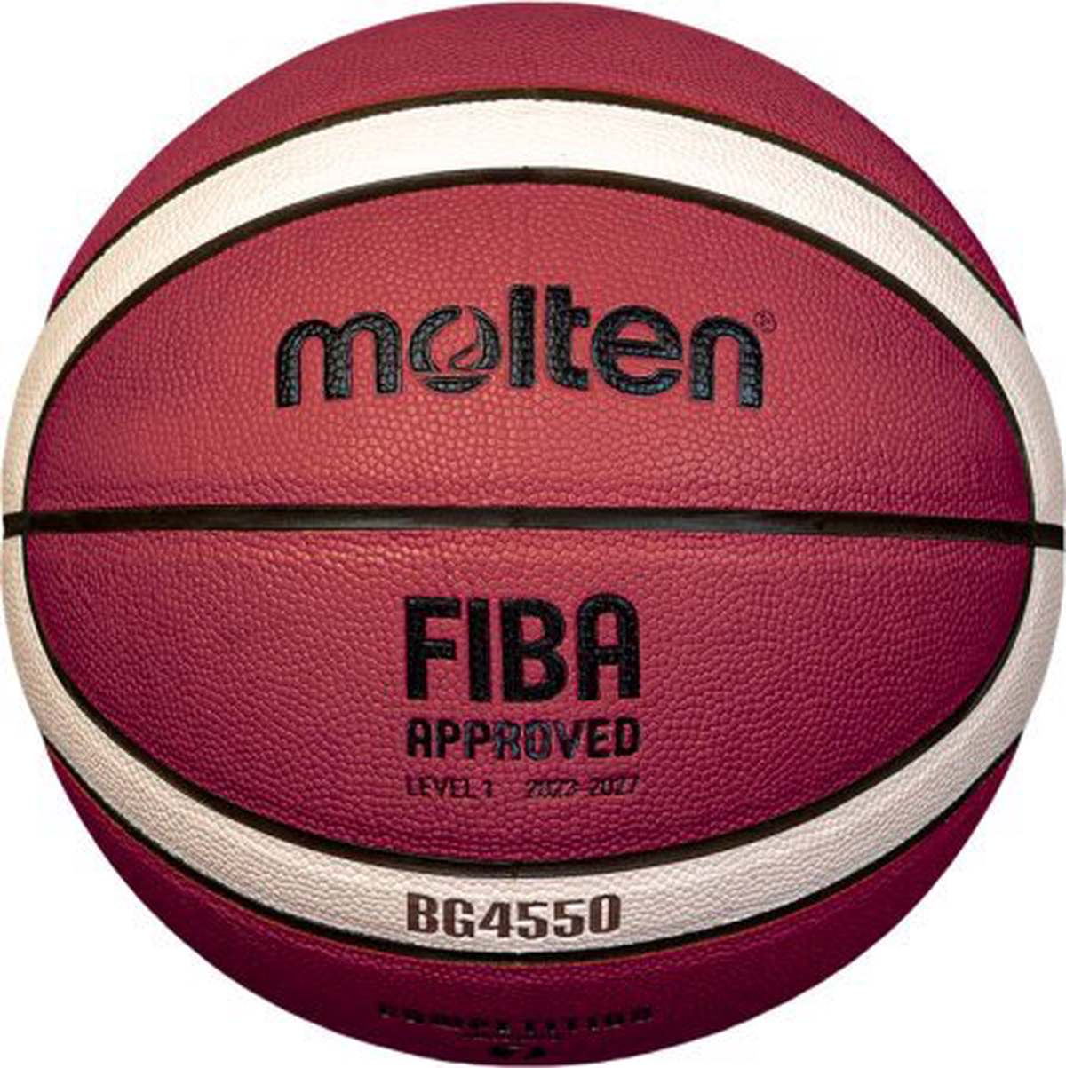 Krepšinio kamuolys MOLTEN B6G4550 FIBA, 6 dydis, sintetinė oda-0