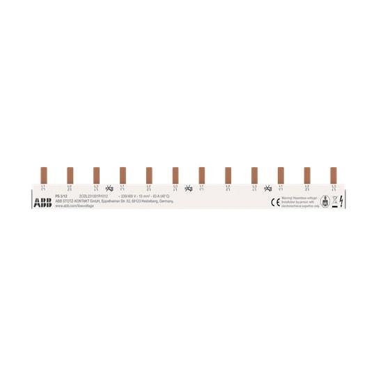 Komutacinė šyna ABB, PS3/12, 3F, 12 mod., 10 mm²-0