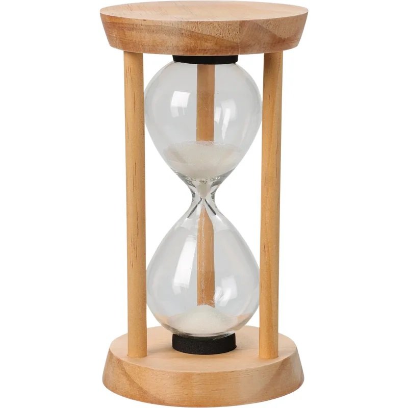 Dekoratyvinis smėlio laikrodis, rudos sp., 24 cm