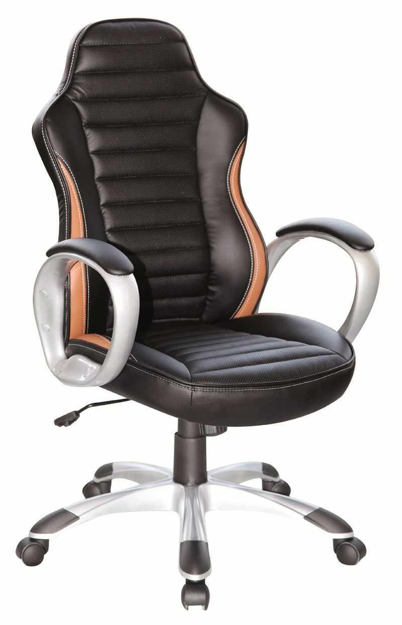 Biuro kėdė Q-112, odos pakaitalas, juodos spalvos