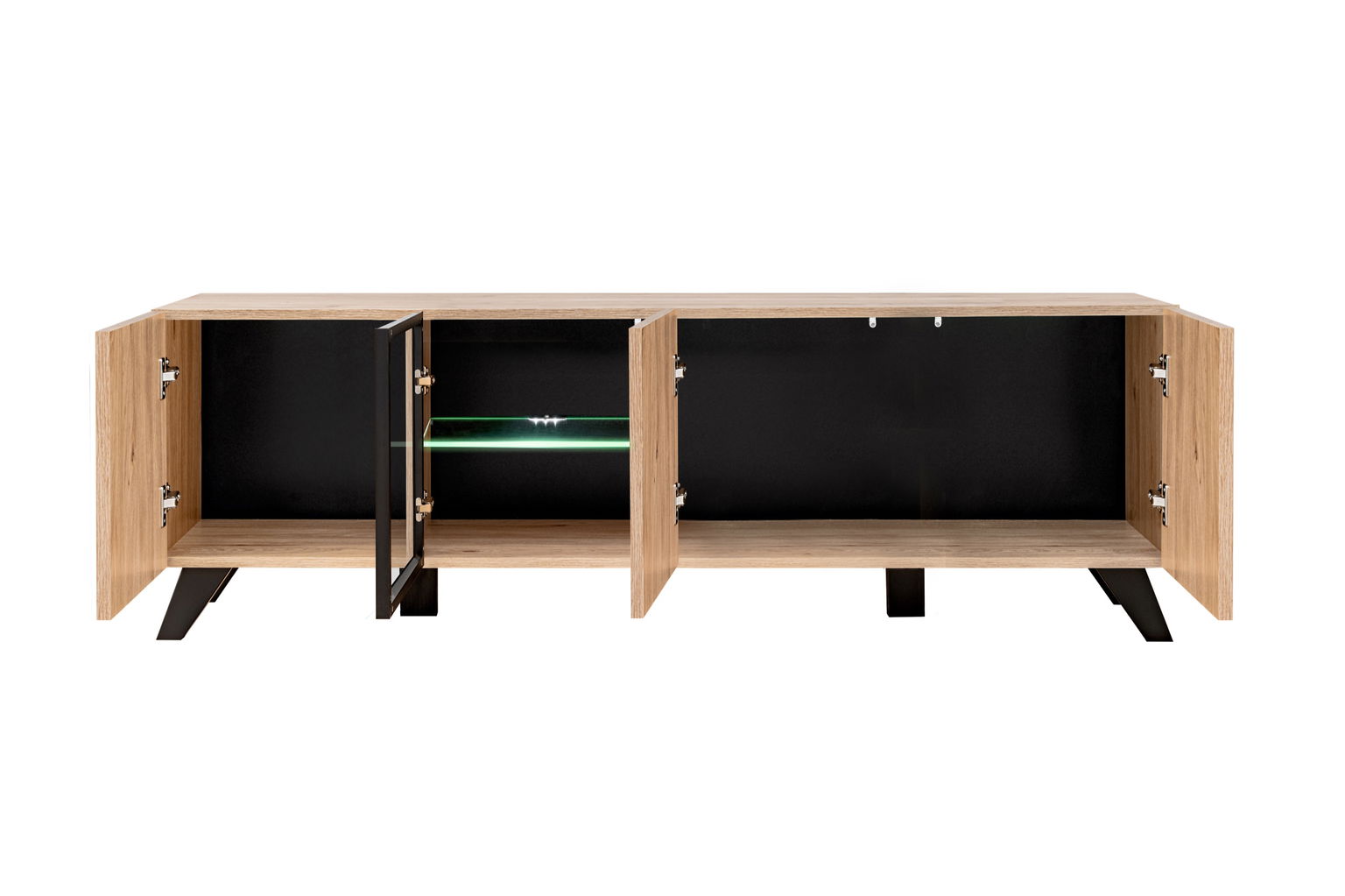 TV spintelė Liam su LED apšvietimu, ąžuolo - 2