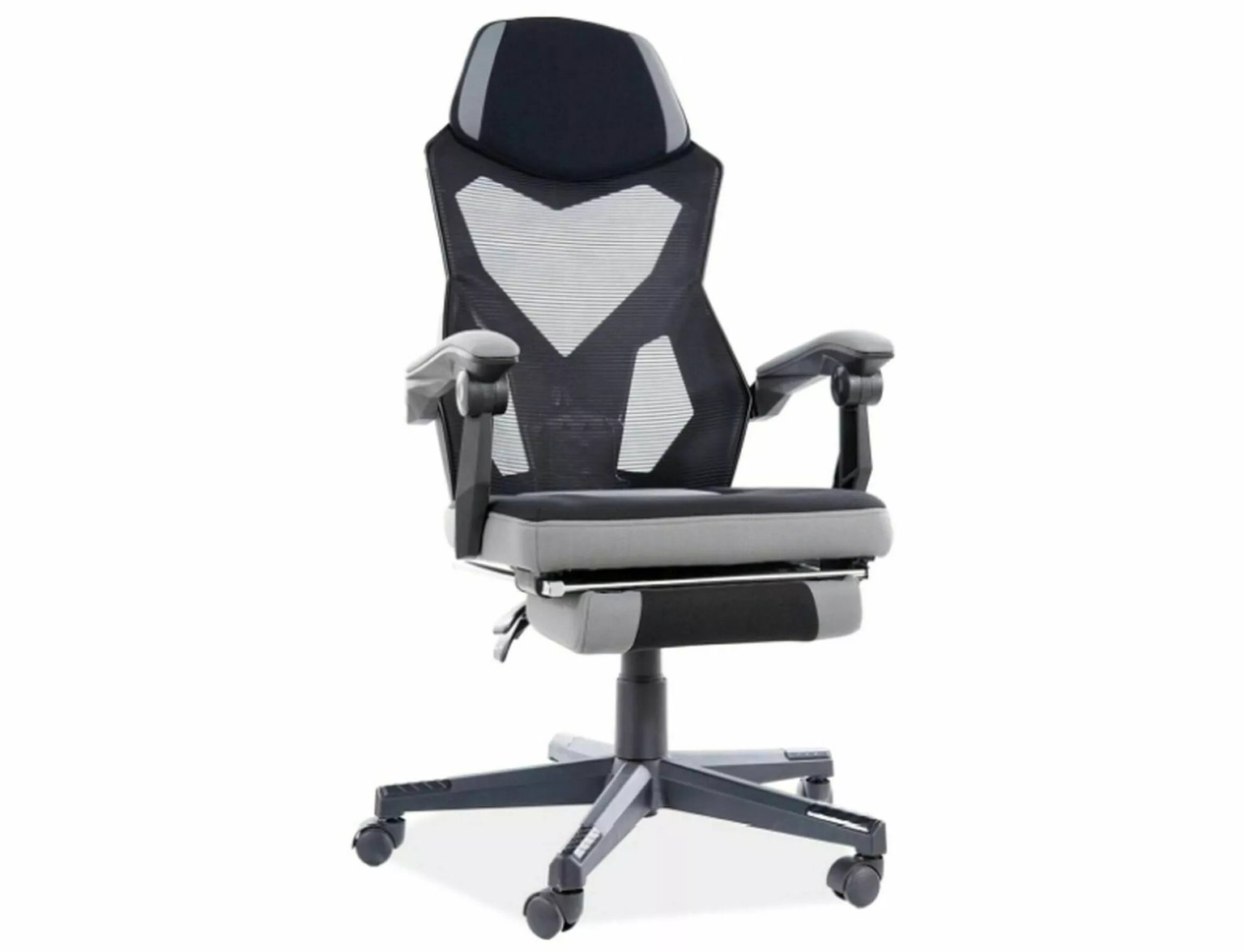 Biuro kėdė Q-939, juoda/pilka-0
