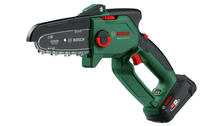 Akumuliatorinis grandininis genėjimo pjūklas BOSCH Easy Chain 18V-15-7, 18 V, 2,5 Ah, 15 cm-0