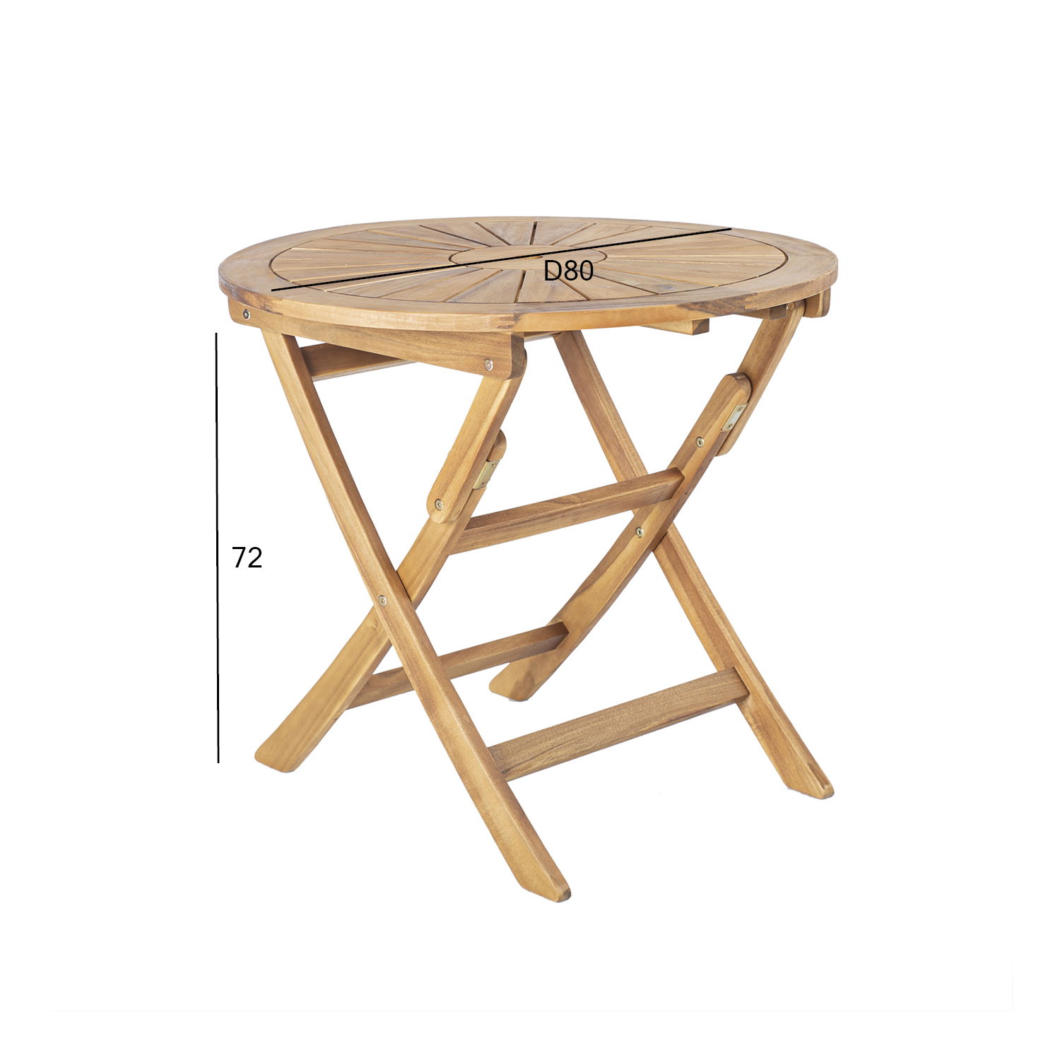 Lauko stalas CHERRY, 80 x 80 x 72 cm - 2