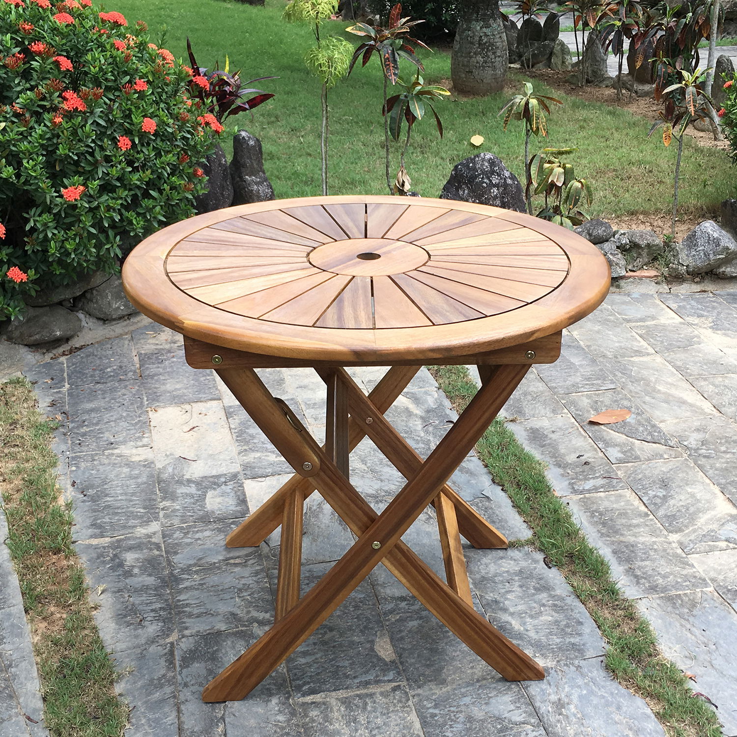 Lauko stalas CHERRY, 80 x 80 x 72 cm - 5