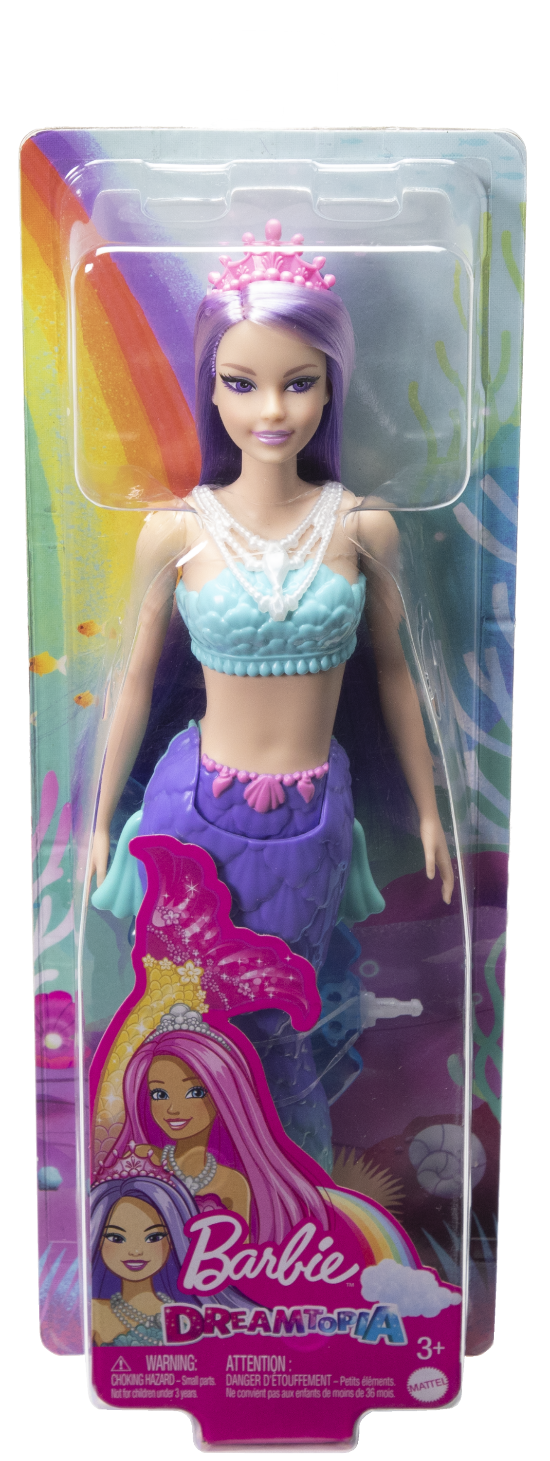 Lėlė Barbie Dreamtopia  undinėlė violetiniais plaukais - 6