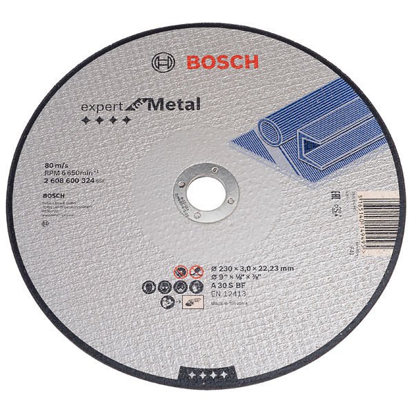 Metalo pjovimo diskas BOSCH, 230 x 3,0 x 22,23 mm, A 30 S BF
