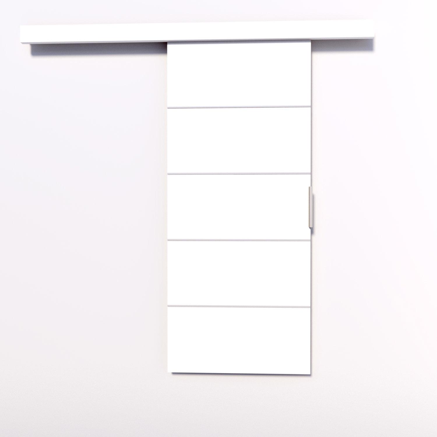 Stumdomos durys BIELLA 76, 76 x 205 cm, balta-1