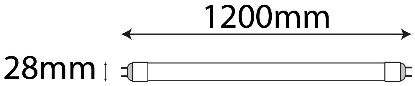 LED lemputė AVIDE, T8, G13, 18W, 4000 K, 1800 lm, 240 °, 120 cm - 2