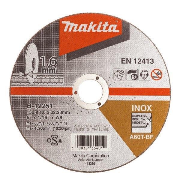Metalo pjovimo diskas MAKITA, 150 x 1,6 mm, RST