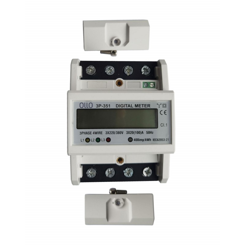 Modulinis skaitiklis OLLO, 3P-351, 3 x 220/380V, 20/80-100 A - 3