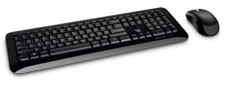 Klaviatūros ir pelės rinkinys Microsoft 850, AES PY9-00015, EN, juoda - 2