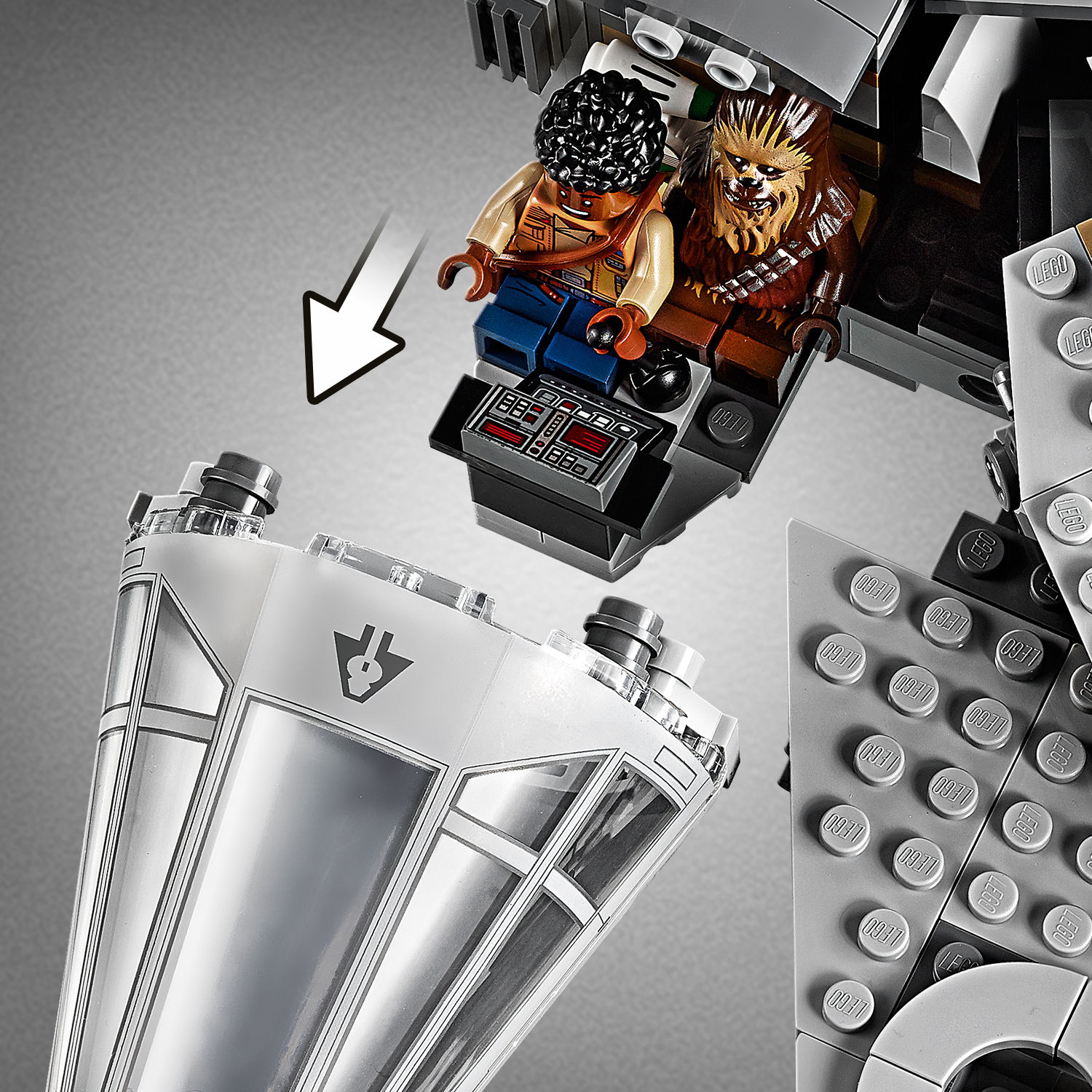 Lego millennium on sale falcon kaina