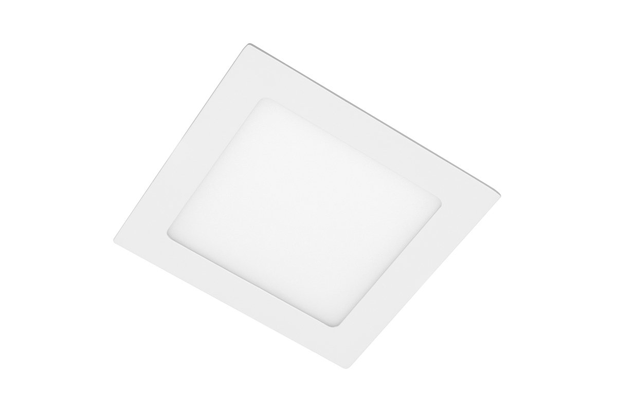 Įleidžiama LED panelė GTV MATIS, IP44, 13 W, 1020 lm, 4000 K, baltos sp., kvadrato f., 17 x 17 cm
