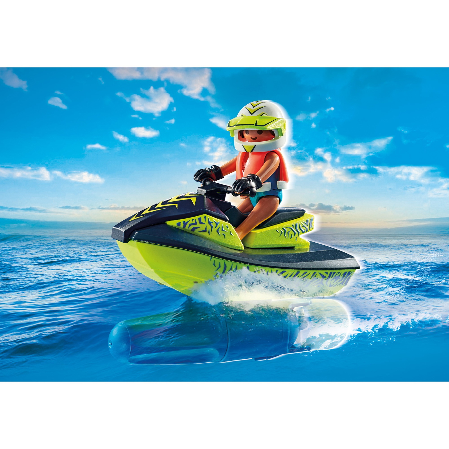 Ugniagesių laivas su vandens motociklu PLAYMOBIL ACTION HEROES 71464 - 4